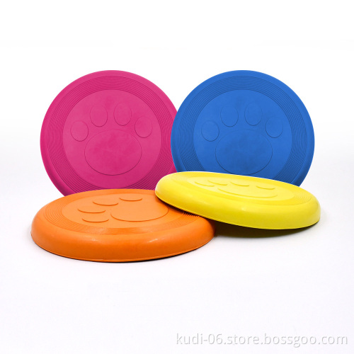 Custom Rubber Pet Flying Disc Interactive Dog Toy